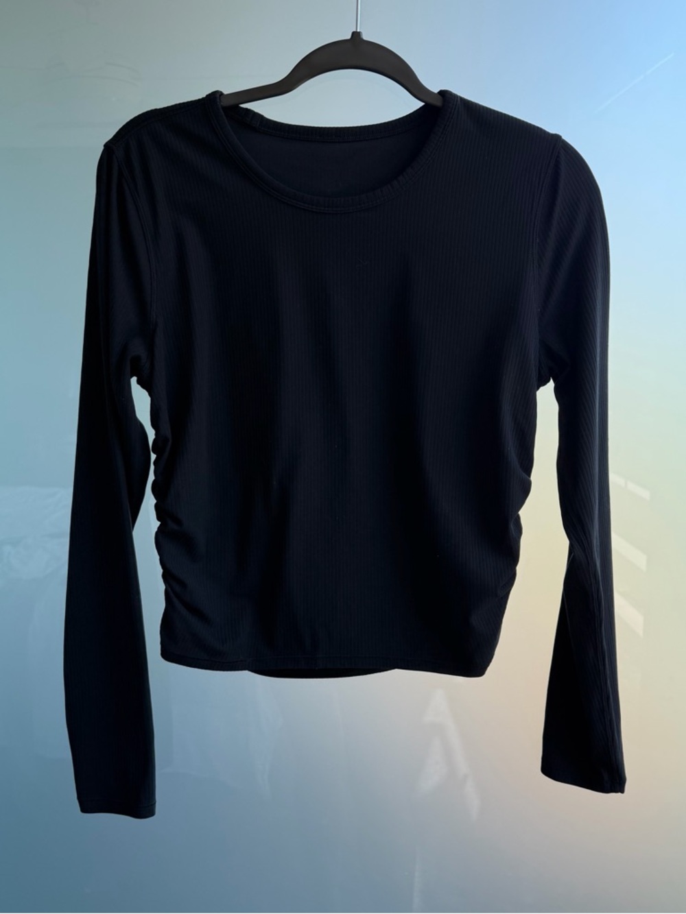 Lululemon Black Long Sleeve Ribbed Top